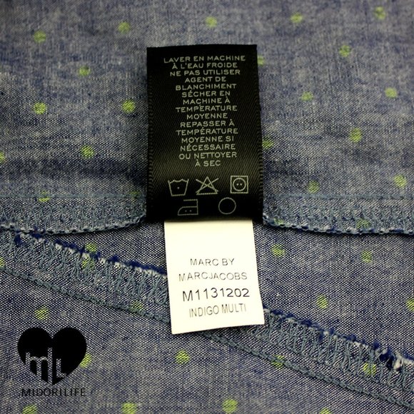 MARC BY MARC JACOBS Dotty Chambray Sleeveless Button Down - Picture 7 of 8